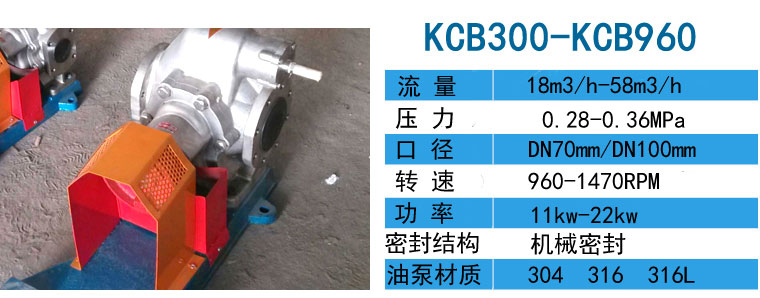 KCB300-KCB960不銹鋼齒輪泵